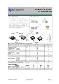 AOT260L Datasheet Cover