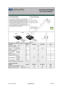 AOT2610L Datasheet Cover