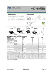 AOT264L Datasheet Cover