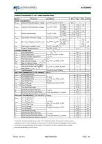 AOT5B60D Datasheet Page 2