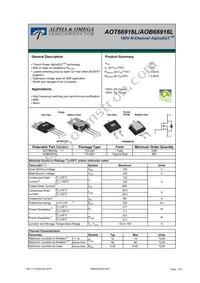 AOT66916L Datasheet Cover