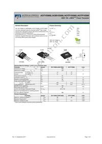 AOTF15S60L Datasheet Cover