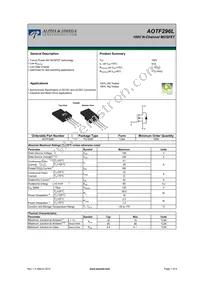 AOTF296L Datasheet Cover