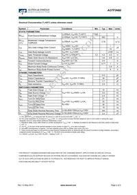 AOTF3N80 Datasheet Page 2