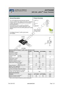 AOTF42S60L Datasheet Cover