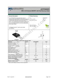 AOTF5N50FD Datasheet Cover