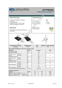 AOTF66920L Datasheet Cover