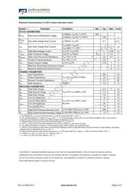 AOU2N60A Datasheet Page 2