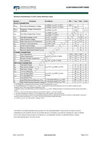 AOW10N60 Datasheet Page 2