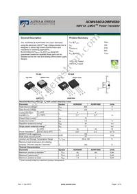 AOW4S60 Datasheet Cover