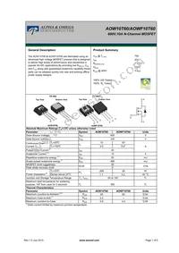 AOWF10T60 Datasheet Cover