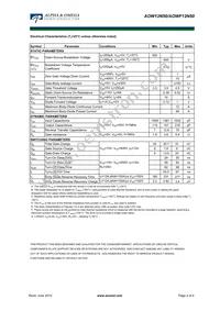 AOWF12N50 Datasheet Page 2