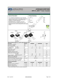 AOWF4S60 Datasheet Cover