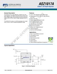 AOZ1017AI Datasheet Cover