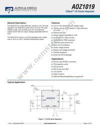 AOZ1019AIL Datasheet Cover