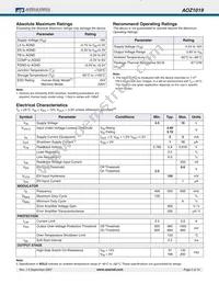 AOZ1019AIL Datasheet Page 3