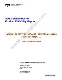 AOZ1019AIL Datasheet Page 21