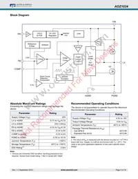 AOZ1034PI Datasheet Page 3