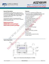 AOZ1051PI-2 Datasheet Cover
