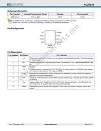 AOZ1210AI Datasheet Page 2