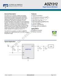 AOZ1312AI-1 Datasheet Cover