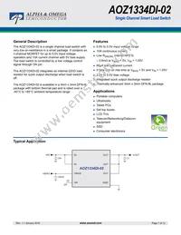 AOZ1334DI-02 Datasheet Cover