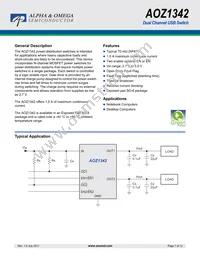 AOZ1342PI-1 Datasheet Cover