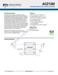 AOZ1360AIL_2 Datasheet Cover