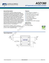 AOZ1360DIL Datasheet Cover