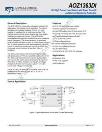 AOZ1363DI Datasheet Cover