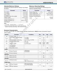 AOZ2151PQI-03 Datasheet Page 4