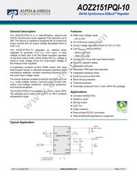 AOZ2151PQI-10 Datasheet Cover