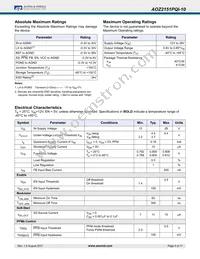 AOZ2151PQI-10 Datasheet Page 4