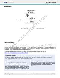 AOZ2151PQI-10 Datasheet Page 17