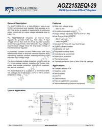 AOZ2152EQI-29 Datasheet Cover