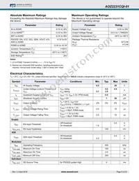 AOZ2231CQI-01 Datasheet Page 5