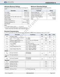 AOZ2233CQI-12 Datasheet Page 5