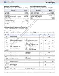 AOZ2235CQI-02 Datasheet Page 5