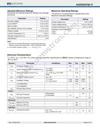 AOZ2254TQI-11 Datasheet Page 5