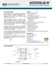 AOZ2255LQI-30 Datasheet Cover