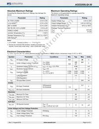 AOZ2255LQI-30 Datasheet Page 4