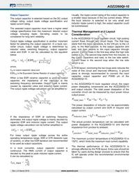 AOZ2260QI-10 Datasheet Page 12