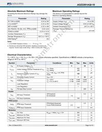 AOZ2261AQI-10 Datasheet Page 4