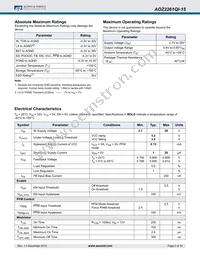 AOZ2261QI-15 Datasheet Page 5