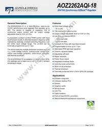 AOZ2262AQI-18 Datasheet Cover