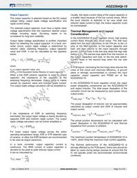 AOZ2264QI-19 Datasheet Page 12