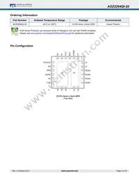 AOZ2264QI-20 Datasheet Page 3