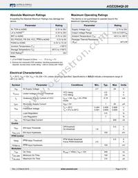 AOZ2264QI-20 Datasheet Page 5