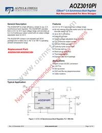 AOZ3010PI Datasheet Cover