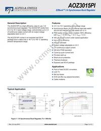 AOZ3015PI Datasheet Cover